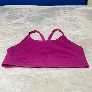 Bright Pink Lululemon Cross Back  sports bra